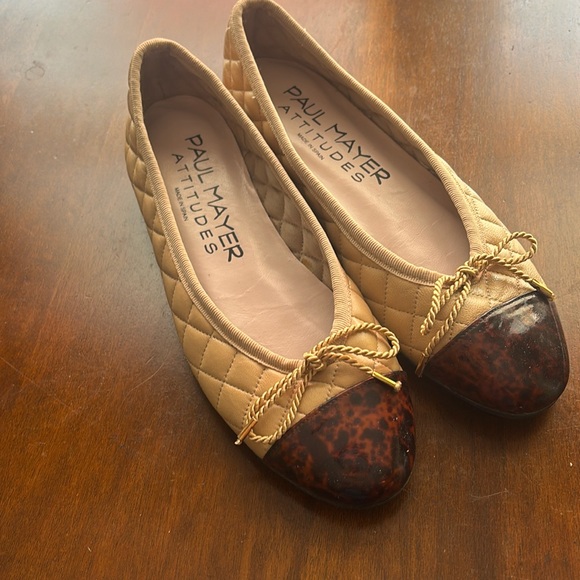 Paul Mayer - Cozy quilted leather ballet flat NWOT - Picture 1 of 8